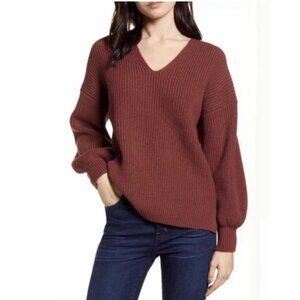 Madewell Thornton Balloon Sleeve Sweater